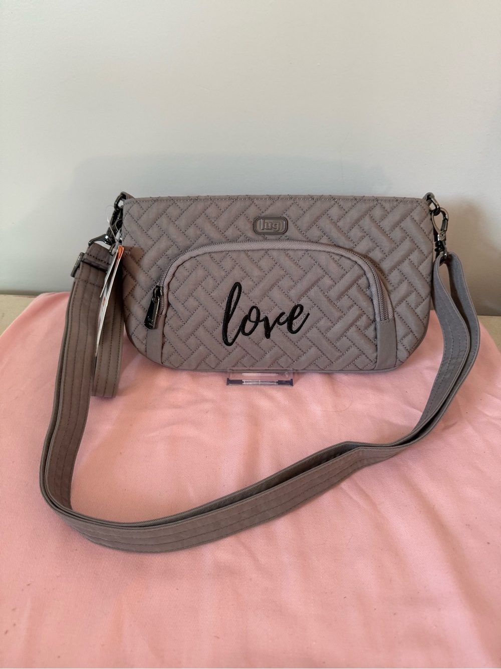 Lug Flyer ‘Love' Crossbody Bag